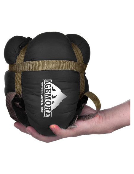 Saco de Dormir Ultraligero AGEMORE 190x75cm Impermeable Saco de Dormir Ultraligero AGEMORE 190x75cm Impermeable