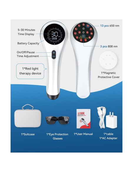 Dispositivo de Terapia de Luz Infrarroja Azilaser 808nm para Alivio del Dolor Dispositivo de Terapia de Luz Infrarroja Azilaser 808nm para Alivio del Dolor