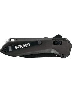 Cuchillo plegable Gerber Highbrow negro 10.2 cm acero inoxidable 2