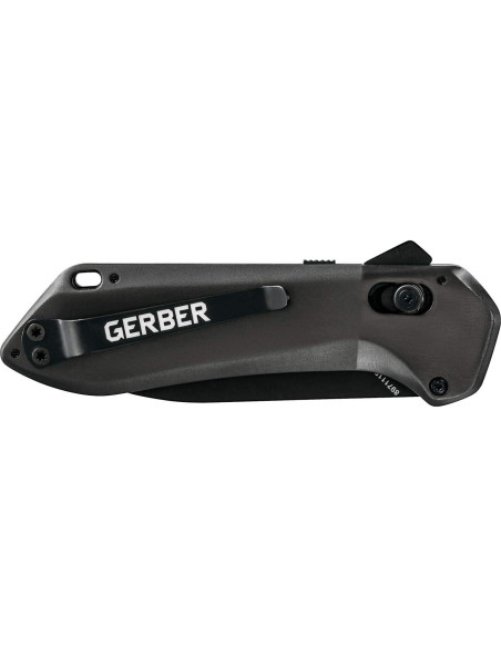 Cuchillo plegable Gerber Highbrow negro 10.2 cm acero inoxidable Cuchillo plegable Gerber Highbrow negro 10.2 cm acero inoxidable