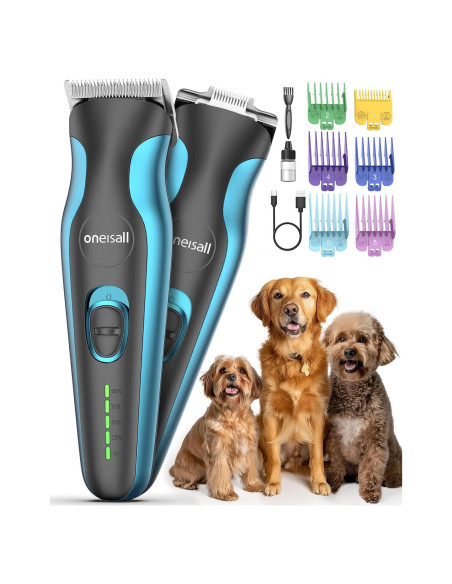 Cortadora de Pelo de Perro Oneisall 2 en 1 Inalámbrica 50dB Cortadora de Pelo de Perro Oneisall 2 en 1 Inalámbrica 50dB