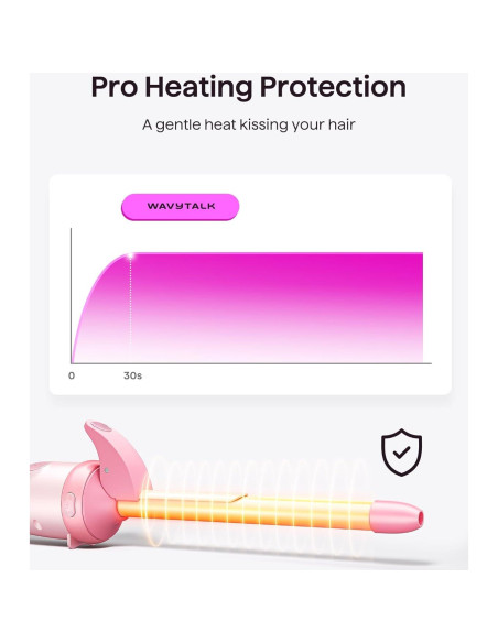 Rizador de Cabello Automático Wavytalk Curlmaker Pro Rosa 3 Barriles Rizador de Cabello Automático Wavytalk Curlmaker Pro Rosa 3 Barriles