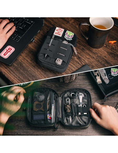 Bolsa Compacta de Cintura TACTICAL GEEK EDC Nylon Negro Bolsa Compacta de Cintura TACTICAL GEEK EDC Nylon Negro