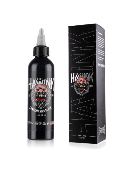 Tinta de Tatuaje Negra HAWINK 120ml - Pigmento Profesional Tinta de Tatuaje Negra HAWINK 120ml - Pigmento Profesional