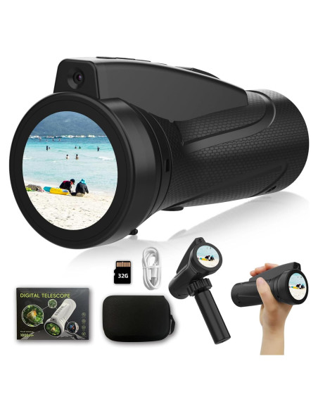 Telescopio Digital para Niños MaxMango F3 - 32GB, Negro Telescopio Digital para Niños MaxMango F3 - 32GB, Negro