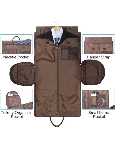 Bolsa de Ropa Duffle Modoker 45L Impermeable Marrón Bolsa de Ropa Duffle Modoker 45L Impermeable Marrón