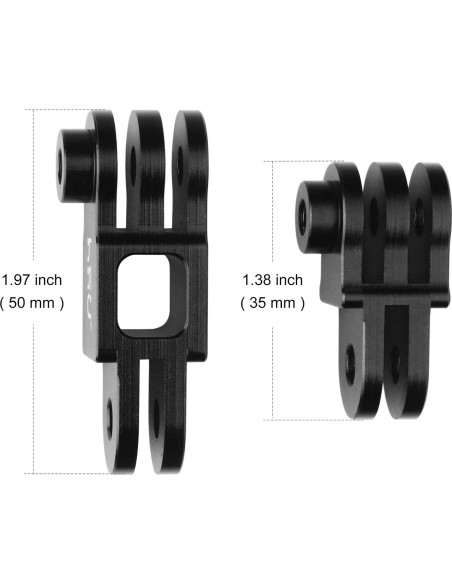 Brazo de Extensión Ajustable HSU para GoPro Hero 13/12/11/10/9/8/7/6/5 - Aluminio Negro Brazo de Extensión Ajustable HSU para GoPro Hero 13/12/11/10/9/8/7/6/5 - Aluminio Negro