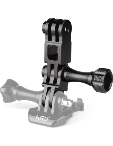Brazo de Extensión Ajustable HSU para GoPro Hero 13/12/11/10/9/8/7/6/5 - Aluminio Negro