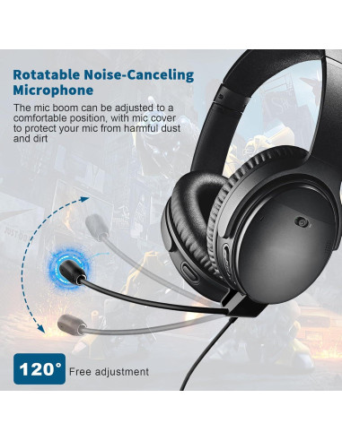 Micrófono de Boom Puiixur QC35 II con Cancelación de Ruido