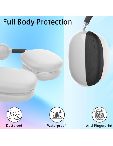 Funda de silicona Foweroty para AirPods Max 2020/2024 - Protección suave