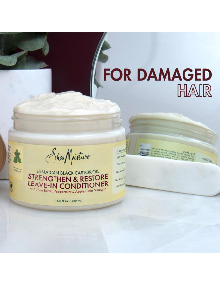 Acondicionador sin enjuague SheaMoisture 2x325ml con aceite de ricino Acondicionador sin enjuague SheaMoisture 2x325ml con aceite de ricino