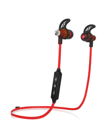 Auriculares In-Ear Inalámbricos Symphonized NRG de Madera Roja Auriculares In-Ear Inalámbricos Symphonized NRG de Madera Roja