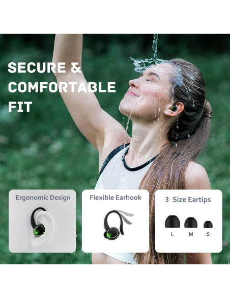 Auriculares Bluetooth 5.3 C16 Shenzhen para Deporte IP7 40H Auriculares Bluetooth 5.3 C16 Shenzhen para Deporte IP7 40H
