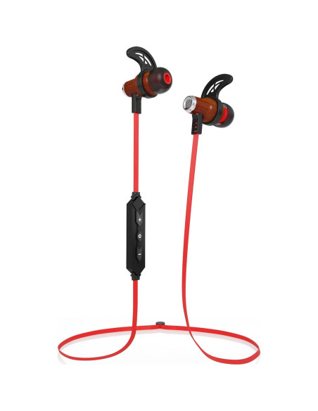 Auriculares In-Ear Inalámbricos Symphonized NRG de Madera Roja Auriculares In-Ear Inalámbricos Symphonized NRG de Madera Roja