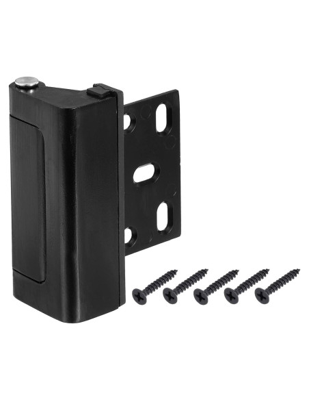 Cerradura de Refuerzo PATIKIL para Puertas Interiores Negra