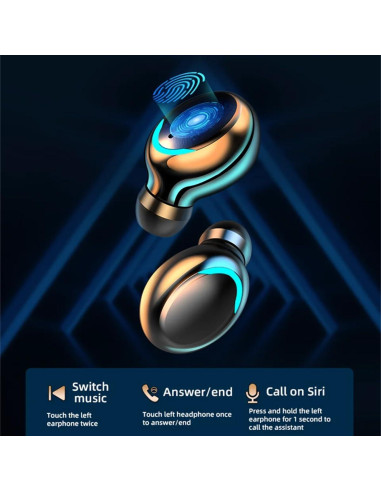 Auriculares Inalámbricos Volt Plus Tech F9 Bluetooth 5.3 IPX3