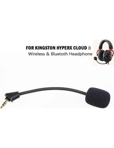 Micrófono Desmontable Molgria para Auriculares HyperX Cloud 2 Micrófono Desmontable Molgria para Auriculares HyperX Cloud 2