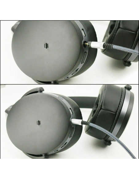 Cable de Auriculares ZEZEFUFU 1.5m con Control y Mic para Sennheiser Cable de Auriculares ZEZEFUFU 1.5m con Control y Mic para Sennheiser