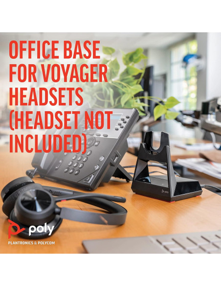 Base de Oficina Poly Voyager - Carga y Conexión Universal Base de Oficina Poly Voyager - Carga y Conexión Universal