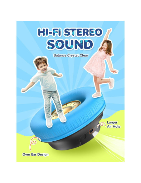 Auriculares Bluetooth iClever BTH18 Niños 43H Volumen Seguro Auriculares Bluetooth iClever BTH18 Niños 43H Volumen Seguro