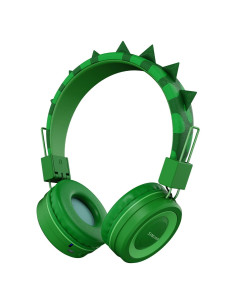 Auriculares Bluetooth SIMJAR Dinosaurio Verde para Niños 94dB