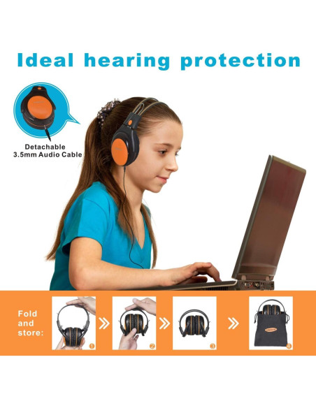 Auriculares Infrarrojos Inalámbricos SIMOLIO para Niños 35H Auriculares Infrarrojos Inalámbricos SIMOLIO para Niños 35H