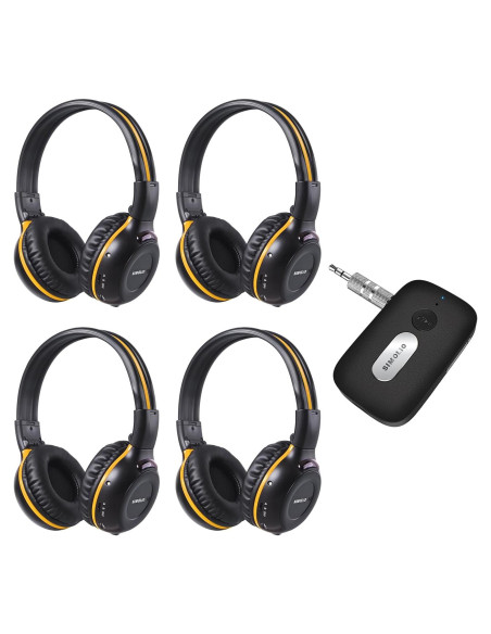 Auriculares Infrarrojos Inalámbricos SIMOLIO + Adaptador Bluetooth AUX Auriculares Infrarrojos Inalámbricos SIMOLIO + Adaptador Bluetooth AUX