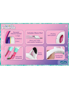 Auriculares Gabby's Dollhouse para Niños con Cable 3.5mm 2