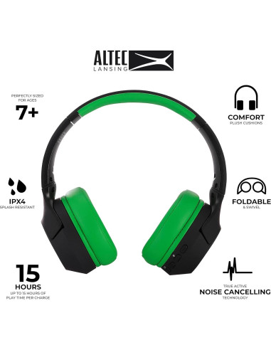 Auriculares Inalámbricos Altec Lansing MZX4500 Niños 85dB Verde