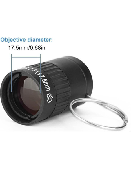 Mini Telescopio Monocular MiOYOOW 2.5X Portátil 17.5mm Mini Telescopio Monocular MiOYOOW 2.5X Portátil 17.5mm