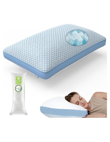Almohada Ajustable WEUP Reina con Espuma Memoria Refrigerante