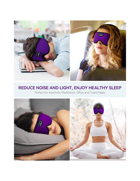 MÁSCARA DE SUEÑO MUSICOZY Bluetooth con Auriculares Estéreo HD MÁSCARA DE SUEÑO MUSICOZY Bluetooth con Auriculares Estéreo HD