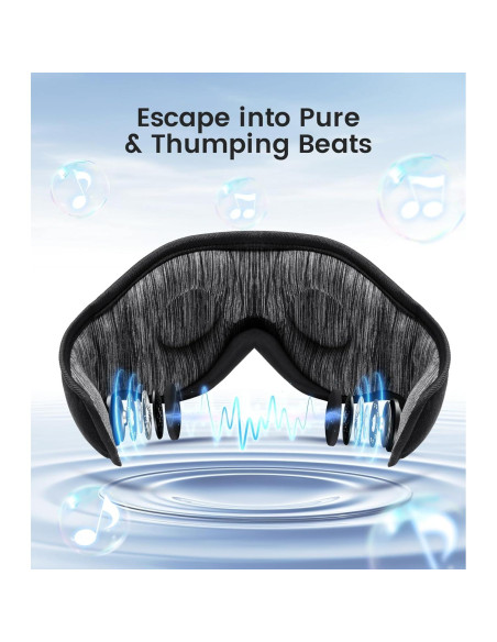 Máscara de Sueño Bluetooth Boodlab con Auriculares 3D Máscara de Sueño Bluetooth Boodlab con Auriculares 3D
