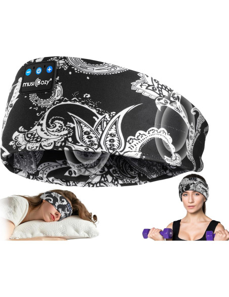Auriculares para dormir Bluetooth MUSICOZY Banda para cabeza Auriculares para dormir Bluetooth MUSICOZY Banda para cabeza