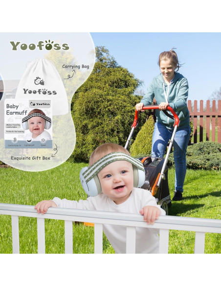 Auriculares para Bebés Yoofoss con Cancelación de Ruido 0-36 Meses Auriculares para Bebés Yoofoss con Cancelación de Ruido 0-36 Meses