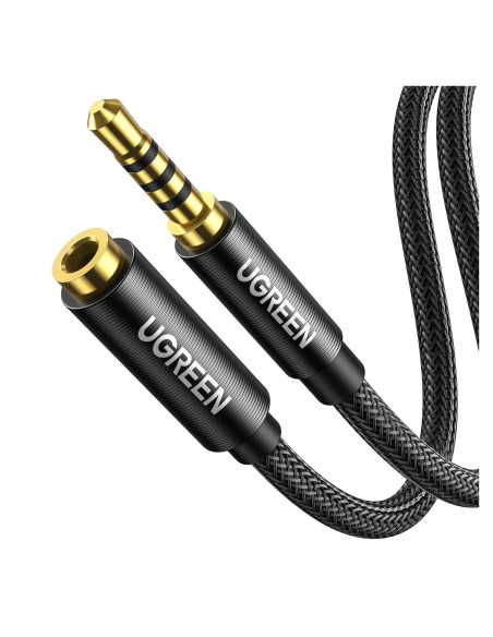 Cable de extensión UGREEN 3.5mm TRRS con micrófono 4.88m Cable de extensión UGREEN 3.5mm TRRS con micrófono 4.88m