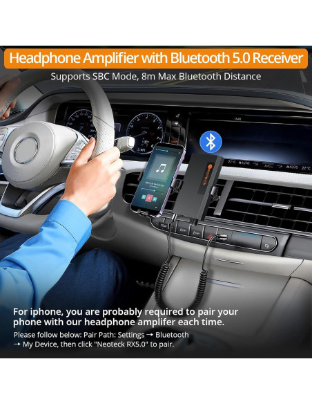 Amplificador de Auriculares Neoteck HiFi Bluetooth 5.0 16-300 Amplificador de Auriculares Neoteck HiFi Bluetooth 5.0 16-300