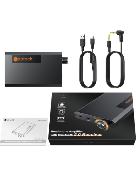 Amplificador de Auriculares Neoteck HiFi Bluetooth 5.0 16-300 Amplificador de Auriculares Neoteck HiFi Bluetooth 5.0 16-300