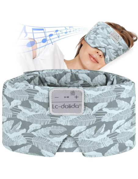 Máscara de Sueño de Seda Extra Grande LC-dolida con Bluetooth Máscara de Sueño de Seda Extra Grande LC-dolida con Bluetooth