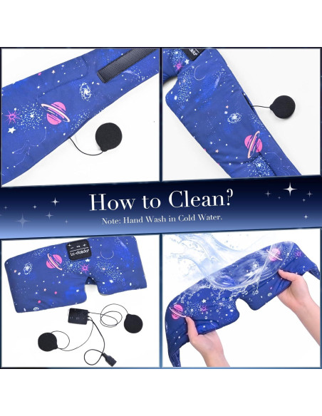 Máscara de Sueño de Seda Extra Grande LC-dolida con Bluetooth Máscara de Sueño de Seda Extra Grande LC-dolida con Bluetooth
