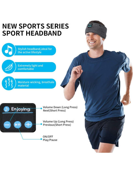 Auriculares Inalámbricos para Dormir ERNSTING Banda Deportiva Auriculares Inalámbricos para Dormir ERNSTING Banda Deportiva
