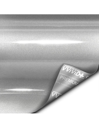 Vinilo Envoltura de Coche VViViD Ultra Gloss Plata 30.5x152.4cm