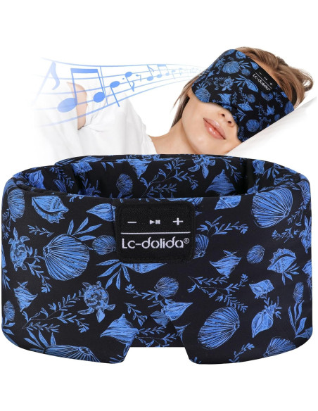 Máscara de Sueño Bluetooth LC-dolida Seda Extra Grande 100% Oscura Máscara de Sueño Bluetooth LC-dolida Seda Extra Grande 100% Oscura