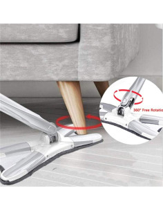 Mopa plana tipo X Zy-Mop-1 con 3 almohadillas de microfibra 2