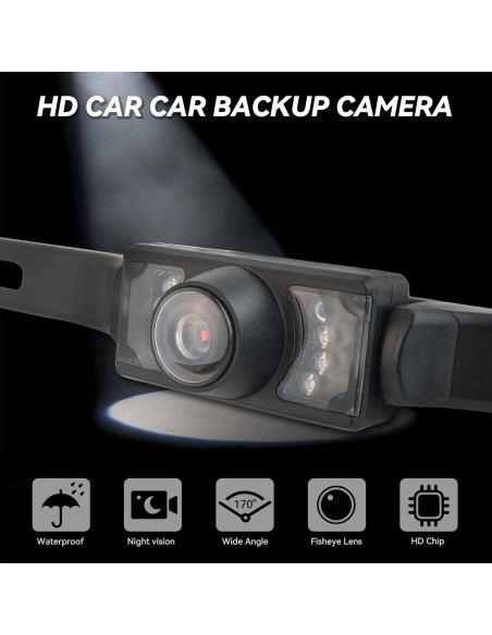 Cámara de Respaldo AUTOXBERT 170 Impermeable HD con 8 LED Cámara de Respaldo AUTOXBERT 170 Impermeable HD con 8 LED