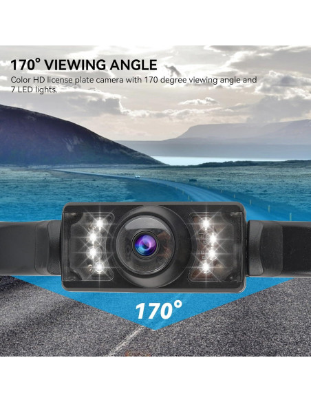 Cámara de Respaldo AUTOXBERT 170 Impermeable HD con 8 LED Cámara de Respaldo AUTOXBERT 170 Impermeable HD con 8 LED