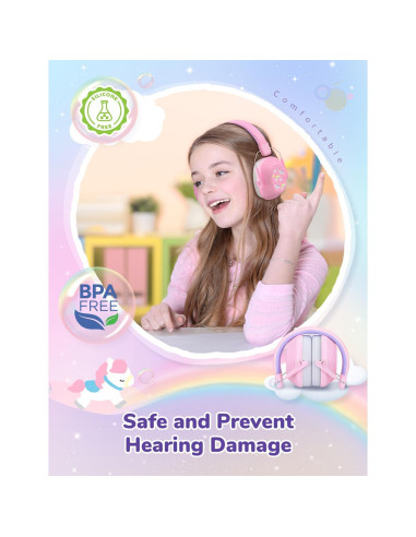 Auriculares iClever EM01 para Niños con Cancelación de Ruido 29dB