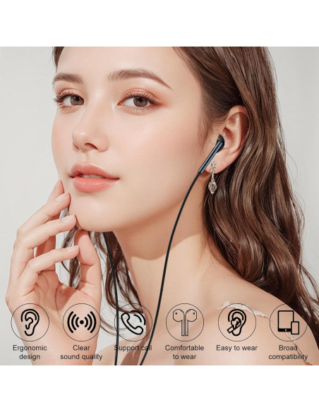 Auriculares USB C Samsung M16 con micrófono, HiFi, Negro Auriculares USB C Samsung M16 con micrófono, HiFi, Negro