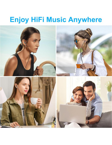 Auriculares USB C Samsung M16 con micrófono, HiFi, Negro
