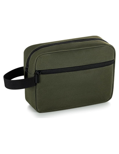 Bolsa de Aseo de Viaje Elviros Unisex Verde Militar 21x7x15 cm